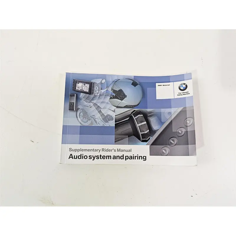 2016 BMW R1200RT K52 Audio System Pairing Risers Owner Manual  01418551487