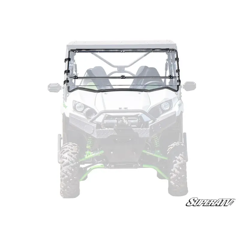 SuperATV Kawasaki Teryx Scratch Resistant Flip Down Windshield FDWS-K-TRX4-70