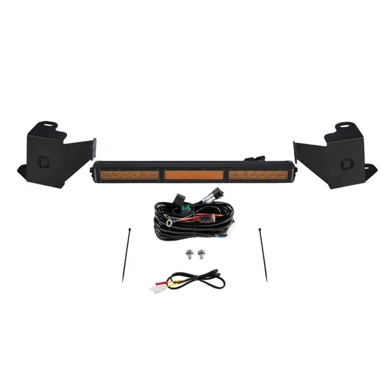 Diode Dynamics 2022 Toyota Tundra Stealth Bumper Light Bar Kit - Amber Combo