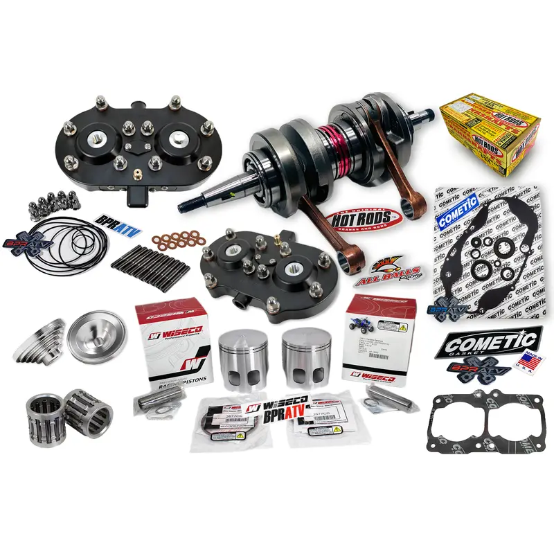 Banshee Athena Wiseco 68 Big Bore 421 Stroker Crank Piston Black Cool Head Dome