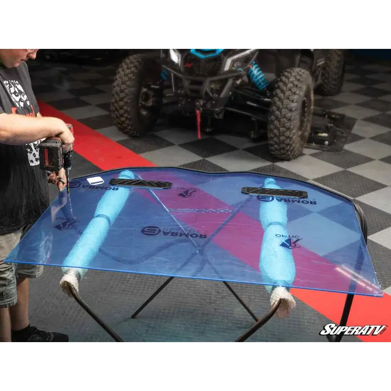 Super ATV POLARIS RZR XP TURBO CUSTOM CAGE WINDSHIELD KIT
