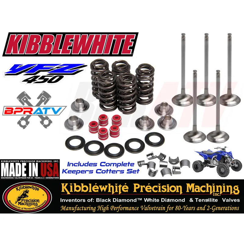YFZ450 YFZ 450R Kibblewhite +1 Valve Kit 80-80206 80-80218H 80-80216H 80-80214H