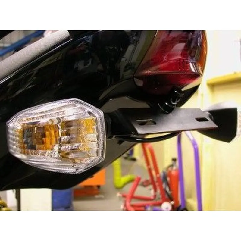 R&G Racing Black Tail Tidy License Plate Holder For 2007-2008 Kawasaki ER-6