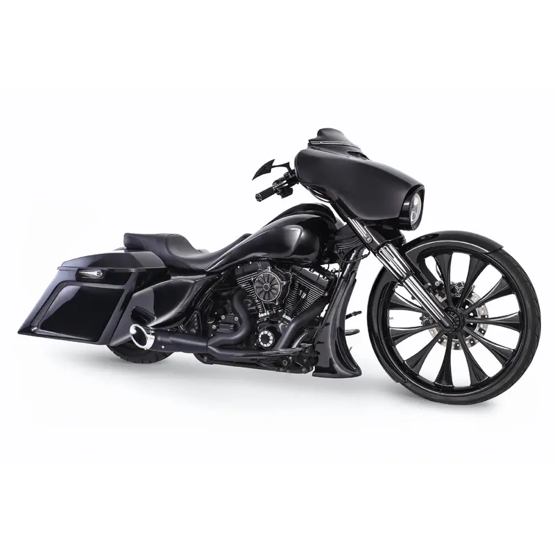 FREEDOM TURNOUT 2-1 BLACK W/CHROME TIP FLT HD00840