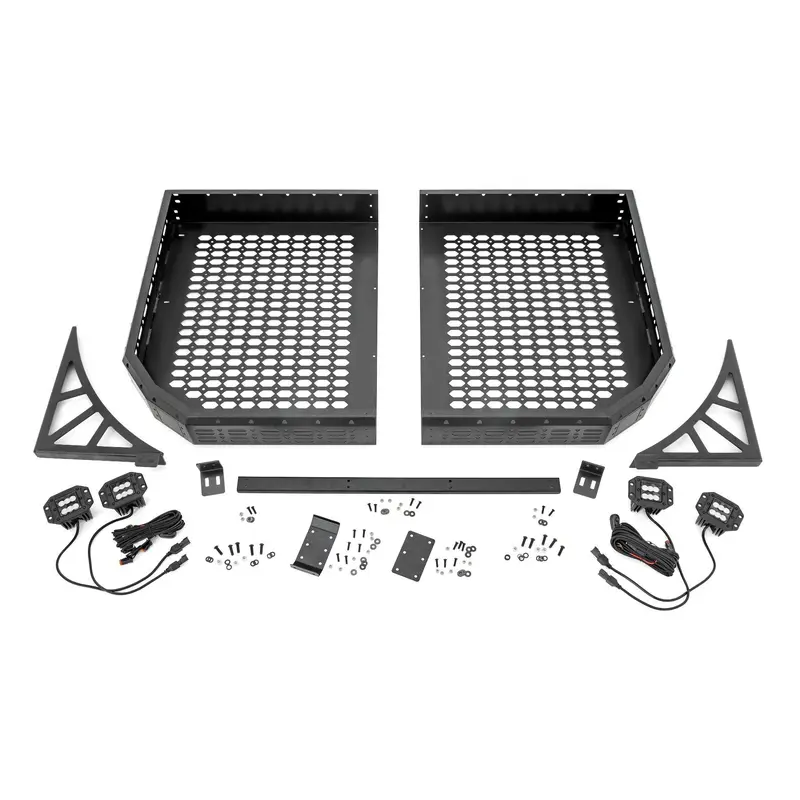 Cargo Rack | Dual 2" Black LED Pairs | Flush Mount | Polaris Ranger XP 1000  | 93057