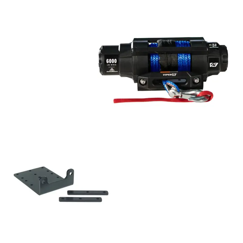 Viper 6000lbs V3 Winch Blue Rope With Mount For Kubota RTV900 2009-2022 V36000SE_BL