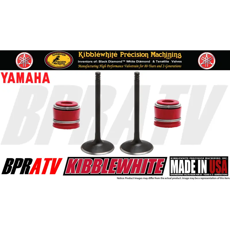 Yamaha WR250F WR 250F Kibblewhite Intake Valves Valve Kit Red Viton Seals '19-24