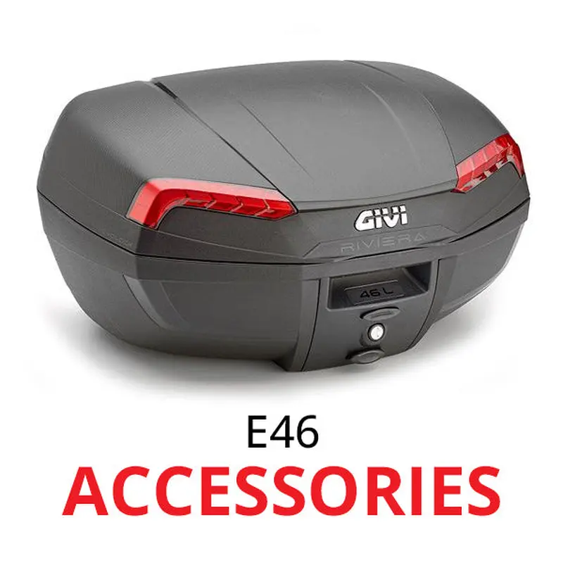E46 Riviera Monolock Top Box (46 litre) optional accessories
