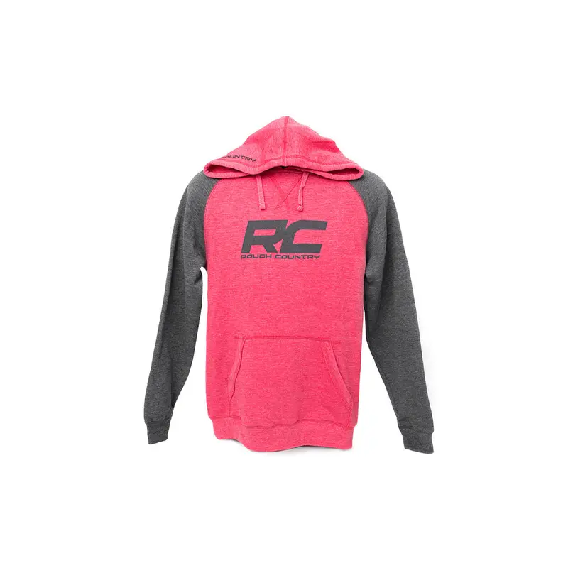 Rough Country | Rough Country Hoodie | Heater | Red/Gray | LG | 84083LG