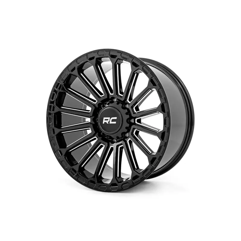 Rough Country 97 Series Wheel | One-Piece | Gloss Black | 22x10 | 6x5.5 | -25mm | 97221012
