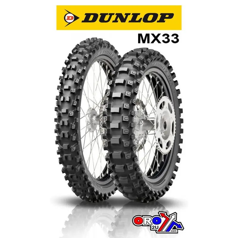 120/90-18 65M TT GEOMAX MX33 DUNLOP, 636100