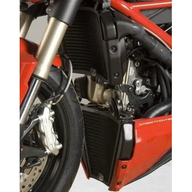 R&G Racing Red Aluminum Radiator Guard For 2012-2015 Ducati Streetfighter 848