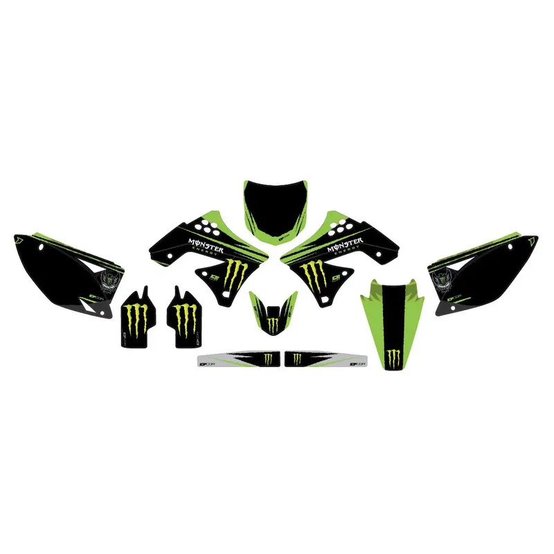 D'COR MONSTER ENERGY KXF 250 '09-12 COMPLETE GRAPHIC KIT 20-20-227