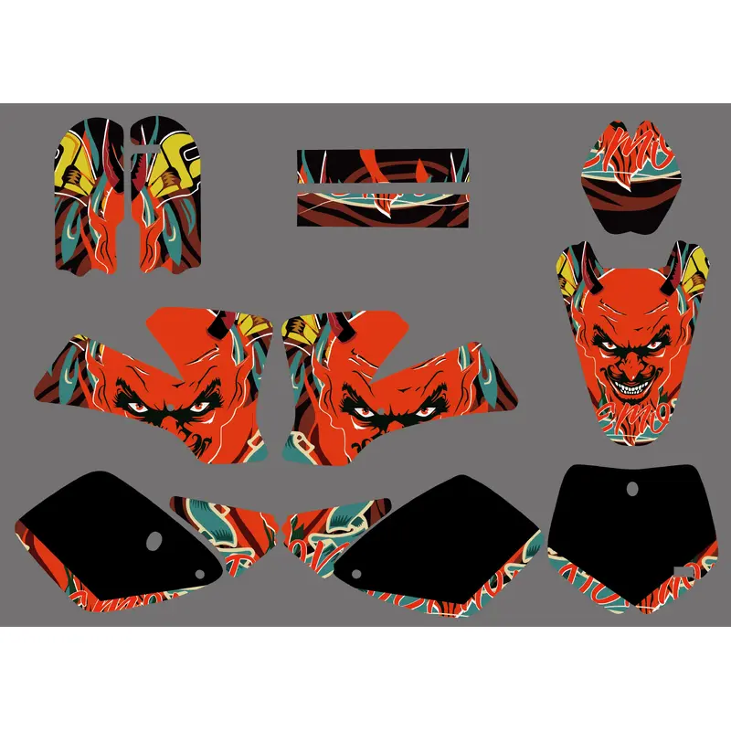 Motorcycle Graphic Decals Stickers Kit For KTM SX65 2002-2008