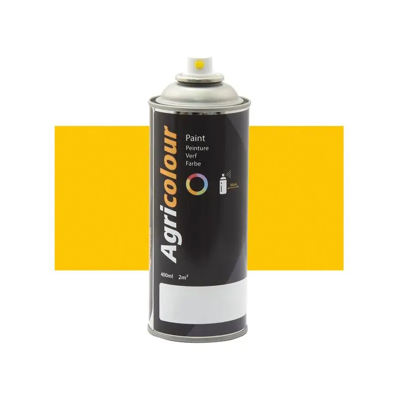 Agricolour - Yellow Gloss Paint 400ml Aerosol - Sparex Part No. S.91003