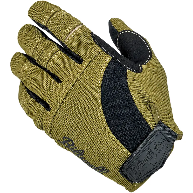BILTWELL Moto Gloves - Olive/Black - 2XL 1501-0309-006