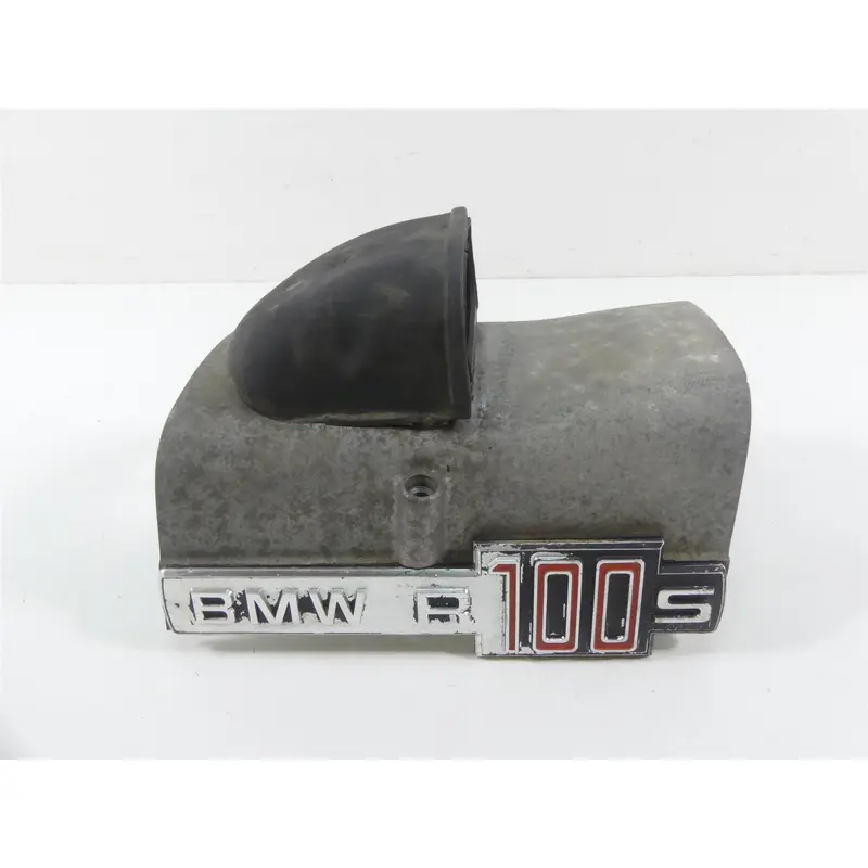 1978 BMW R100 S (2474) Engine Starter Motor Cover Fairing & Emblem 1259517