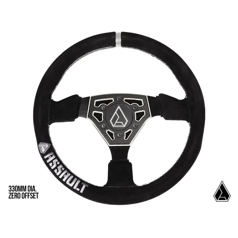 ASSAULT INDUSTRIES UNIVERSAL NAVIGATOR SUEDE UTV STEERING WHEEL