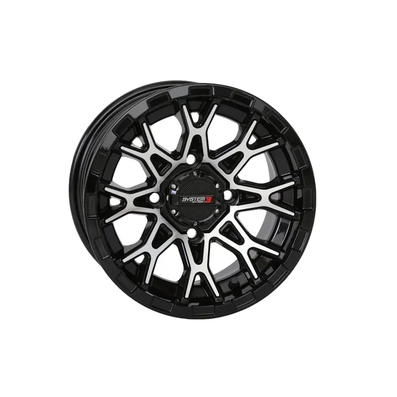 St6 Wheel 14x7 4+3 (+10mm) 4/156 Gloss Black/Machined