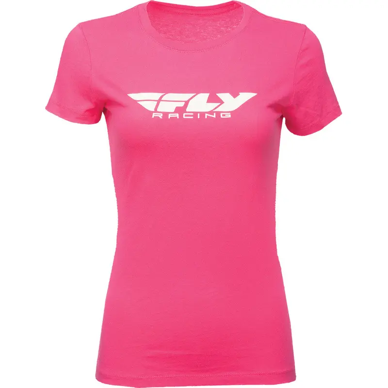 FLY RACING WOMEN'S FLY CORPORATE TEE RASPBERRY 2X 356-03782X