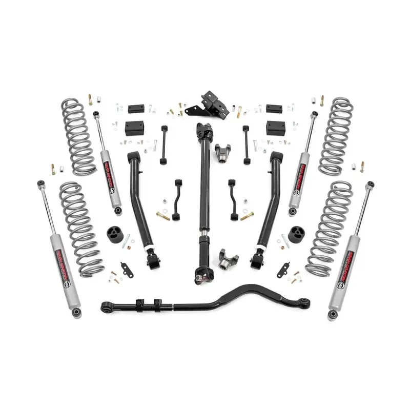 3.5 Inch Lift Kit | Adj Lower | FR D/S | Jeep Wrangler Unlimited Rubicon (18-23) | 69131