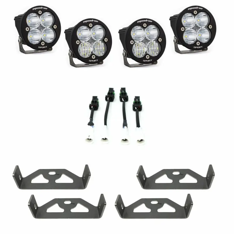 Baja Designs Headlight Kit Squadron-R Sport Series Multi Pattern Clear Lens 447009