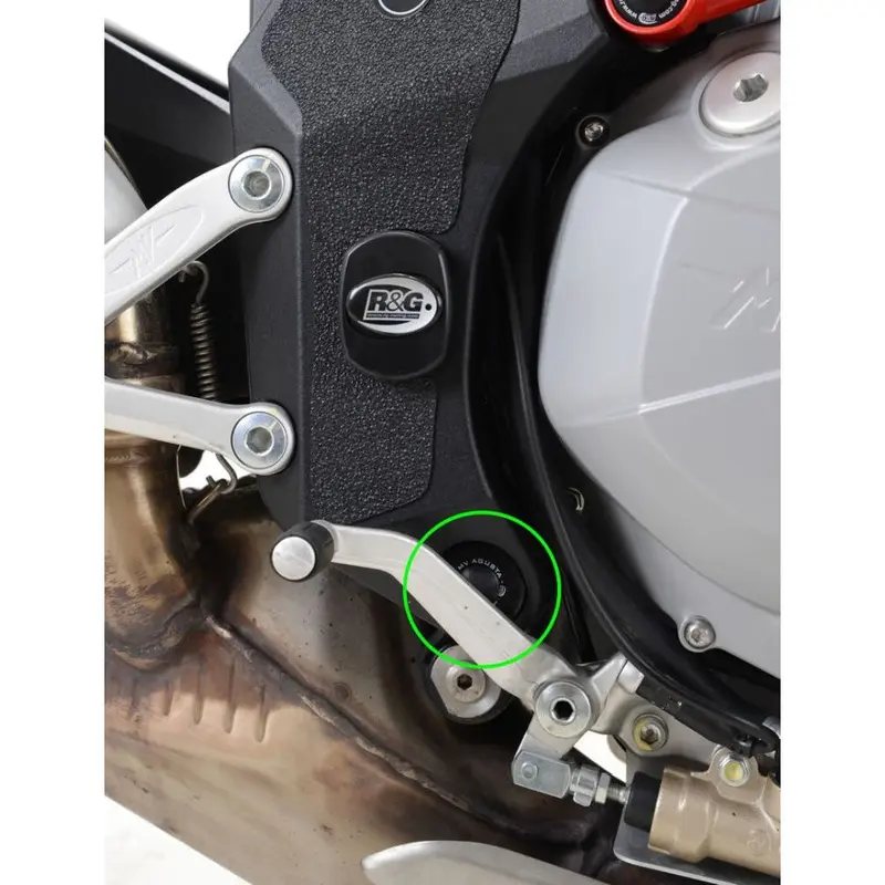 R&G Racing Black Frame Plug RHS Cast Frame For 2013 MV Agusta 1090RR