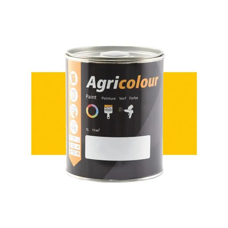 Agricolour - Signal Yellow Gloss Paint 1L Tin - Sparex Part No. S.81003
