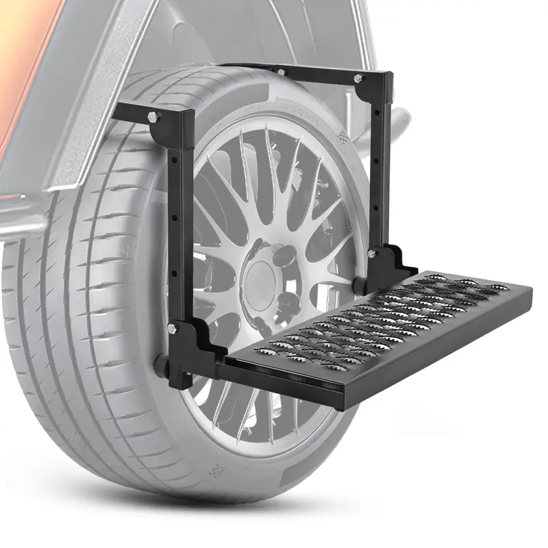 Folding Heavy Duty Tire Step To Fit tires from 10Inch to 14Inch Tire Width