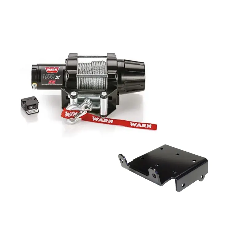 Warn VRX-25 2500lb Wire Rope Winch Kit For Suzuki King Quad 700