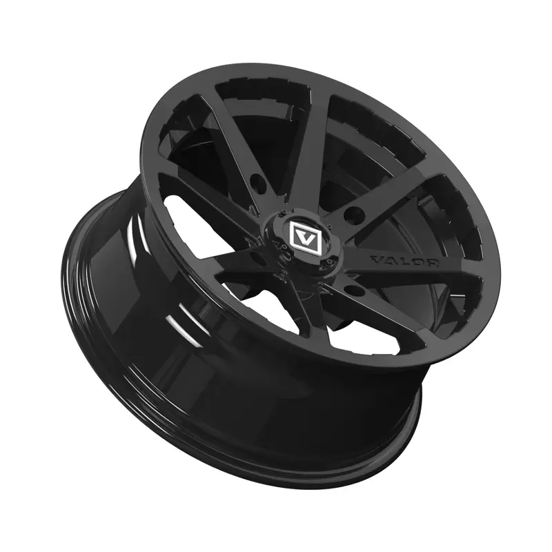 V01 15X7 +15MM 4X156 GLOSS BLACK