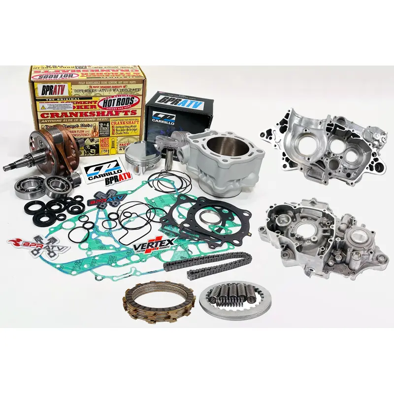 06+ Honda TRX450R TRX 450R 520cc 100mm Cylinder Big Bore Stroker Kit Bored Cases