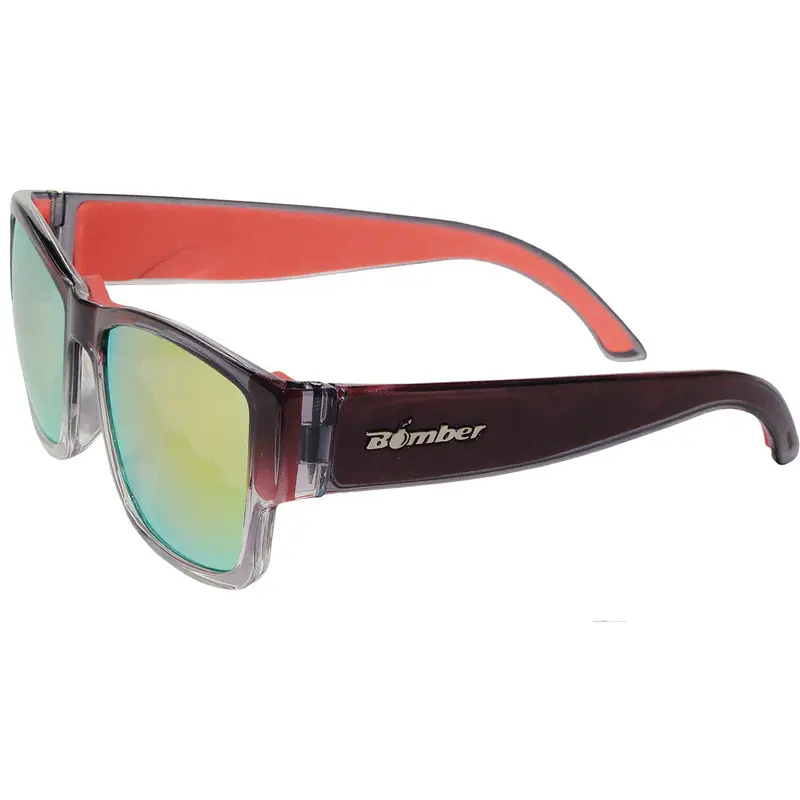 BOMBER GOMER BOMB FLOATING EYEWEAR CRYSTAL SMOKE W/RED MIRROR GM104-RM-RF