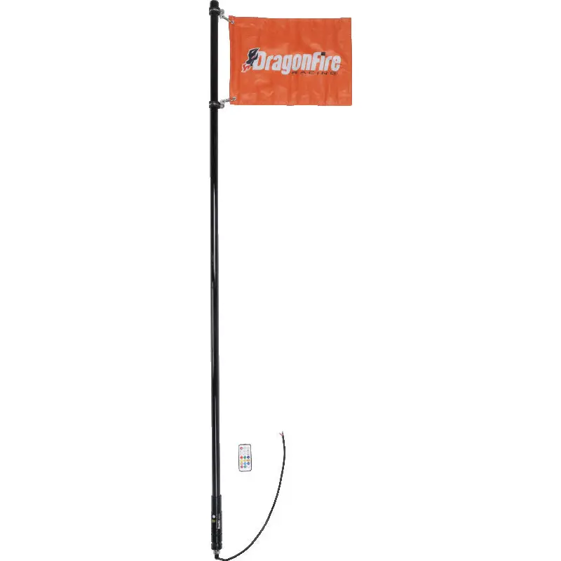 DragonFire Racing 6Ft Spiral Led Whip - Smoked