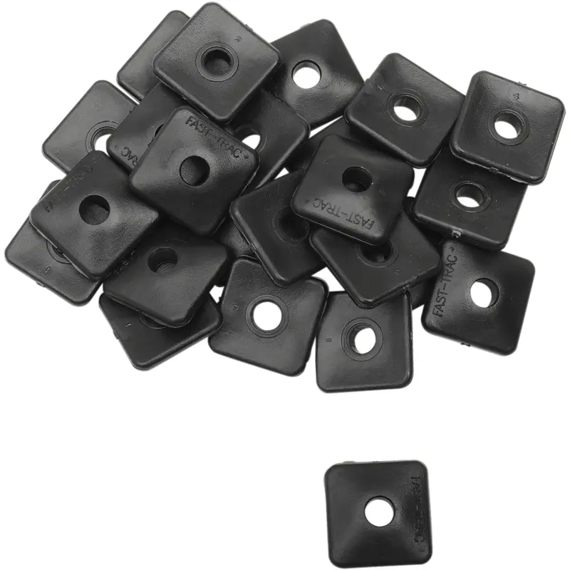 FAST-TRAC Backer Plates - Black - Square - 24 Pack 200SX-24