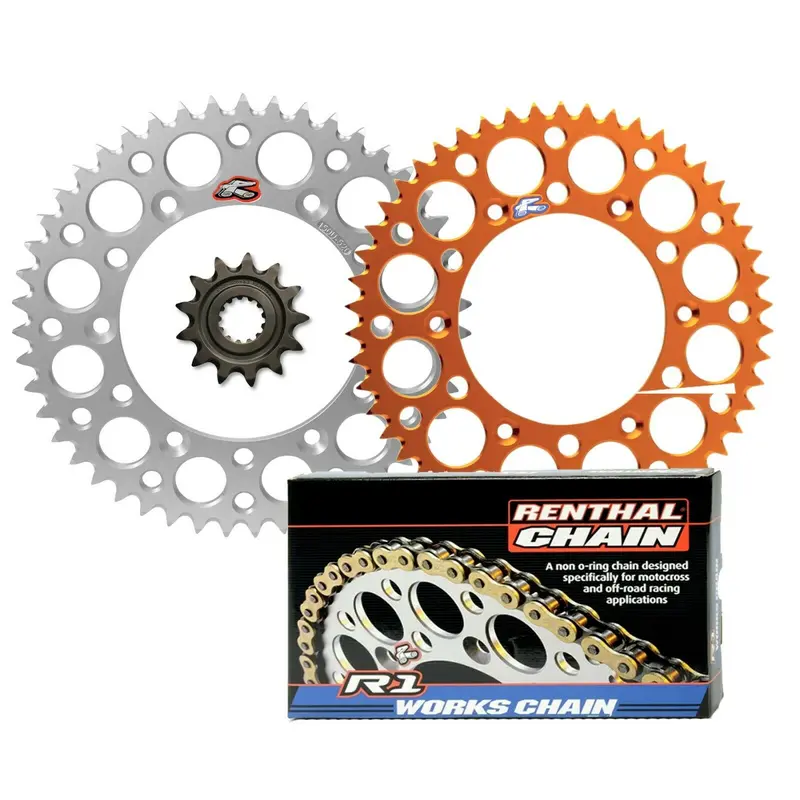 Renthal front & rear Sprocket & R-1 chain kit for Husqvarna TC 65 & KTM 65 SX