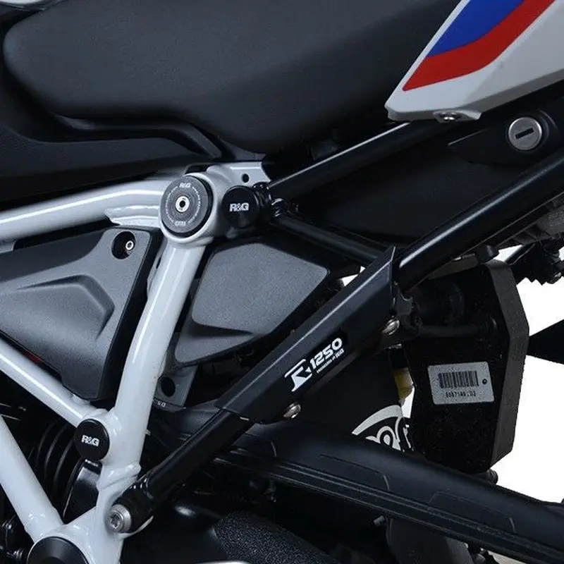 R&G Racing Black Rear Foot Rest Delete Blanking Plates LHS For 2019-2021 BMW R1250R