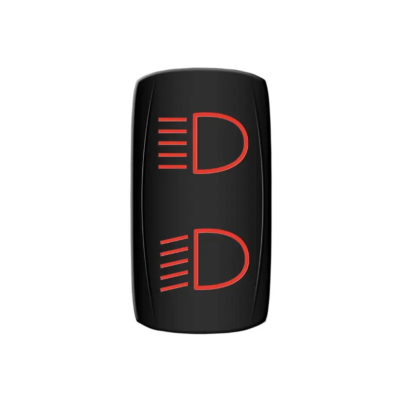 Moose Offroad - Rocker Switch - Hi/Lo Beam - Red