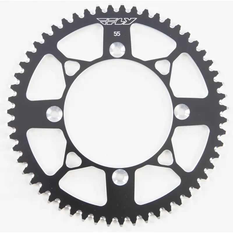 FLY RACING SPROCKET REAR 55T BLACK 201-55 BLK