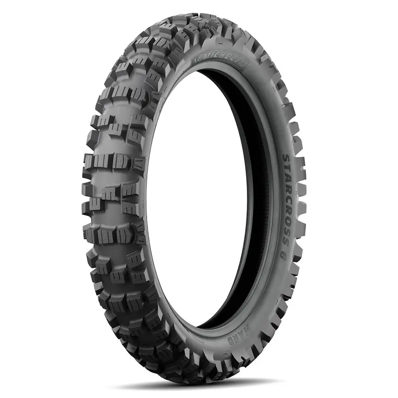 110/90-19 Bias 62M StarCross 6 Hard Tyre NHS TT Rear Michelin (M1911090SC6HARDR)