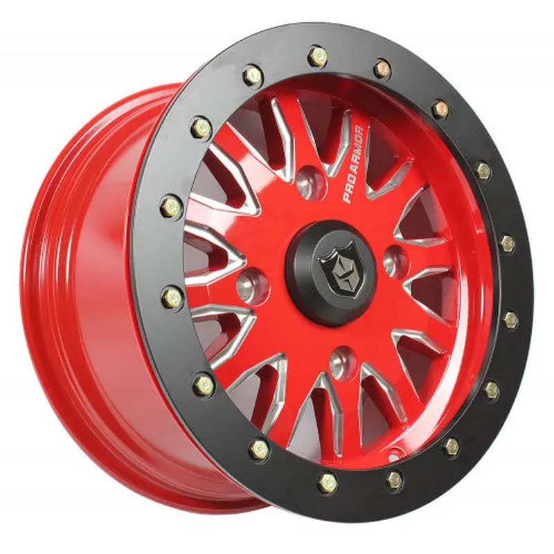 PRO ARMOR HALO MILLED BEADLOCK WHEEL - 15X7 - Polaris - 4x156