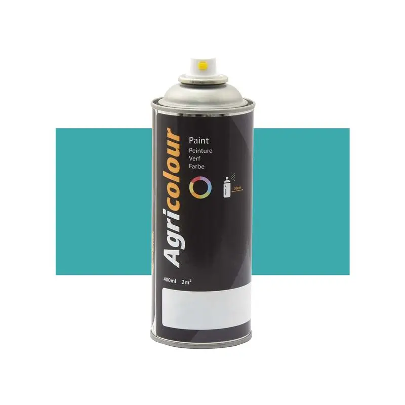 Agricolour - Turquoise Blue Gloss Paint 400ml Aerosol - Sparex Part No. S.94516