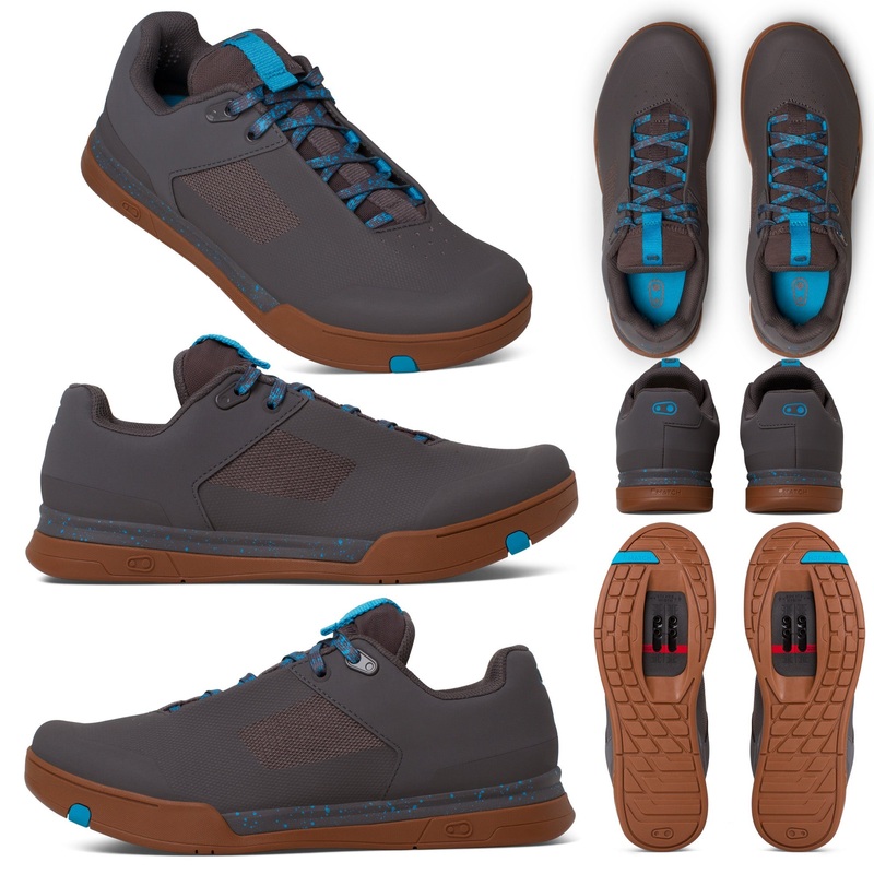 Crank Brothers Stamp Lace Limited Edition Splatter Flat Shoes - US 12.0 - Grey - Blue - Gum